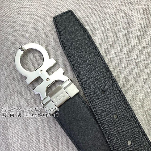 菲拉格慕男士皮帶 Ferragamo雙面牛皮晶片版腰帶  jjp1752